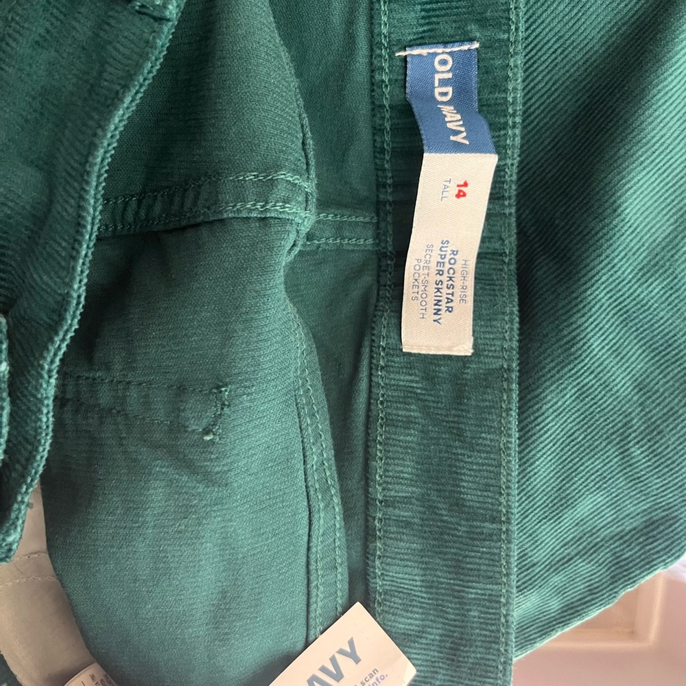 Old Navy Teal Skinny Pants Tall Size 14 New - Picture 4 of 4